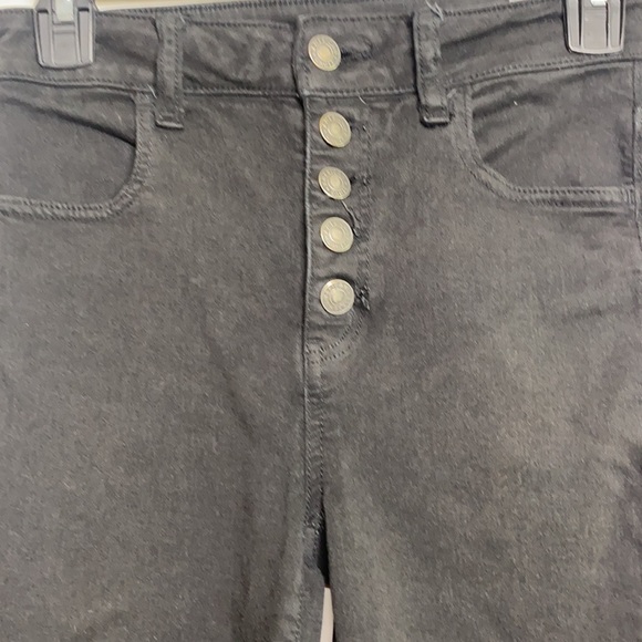 American Eagle - Black Destroyed Jeans size 0 - Picture 11 of 12